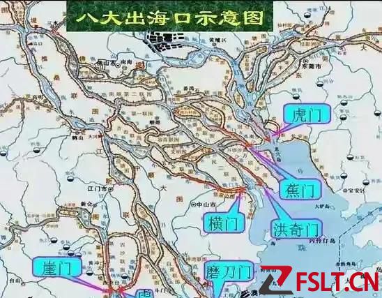 廣東地理：珠江水流量之大，需要八大出?？冢? width=